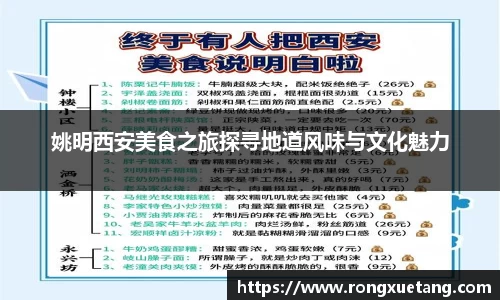 姚明西安美食之旅探寻地道风味与文化魅力